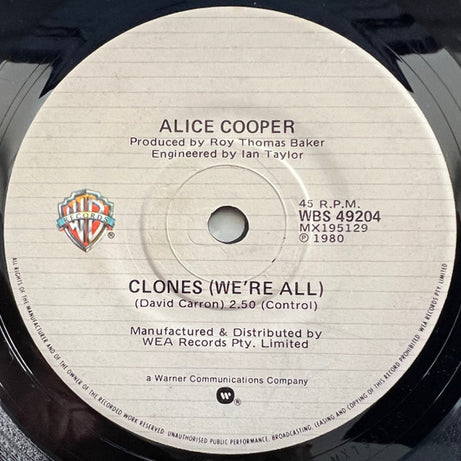 Alice Cooper (2) : Clones (We're All) (7")