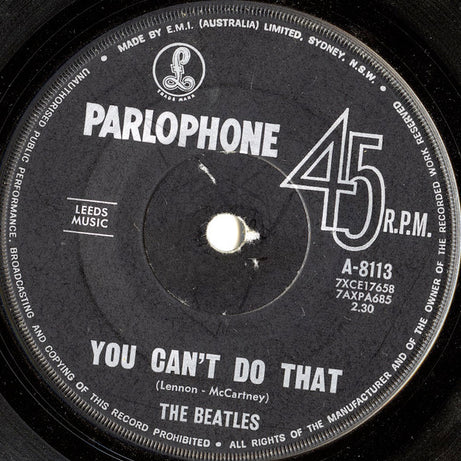 The Beatles : Can't Buy Me Love (7", Single, Mono)