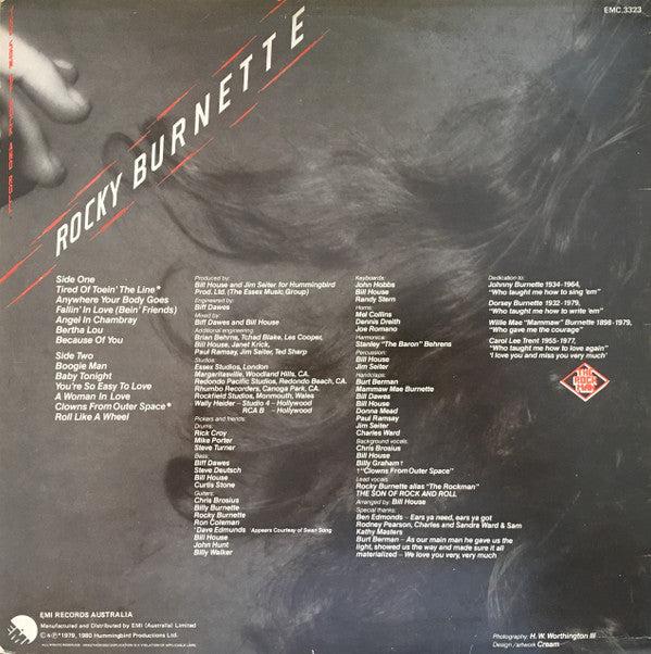 Rocky Burnette : The Son Of Rock And Roll (LP, Album)