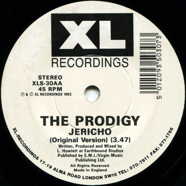 The Prodigy : Fire / Jericho (7", Single)
