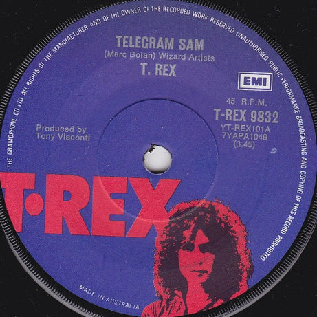 T. Rex : Telegram Sam (7", Single)