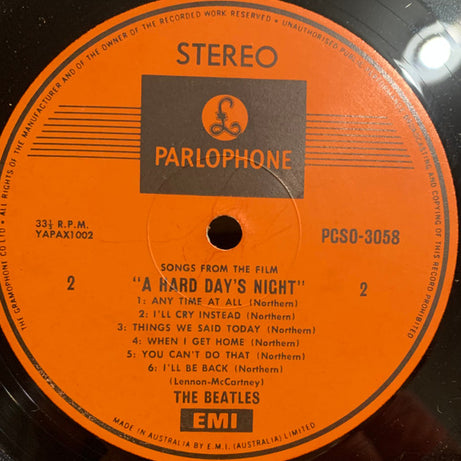 The Beatles : A Hard Day's Night (LP, Album, RE)