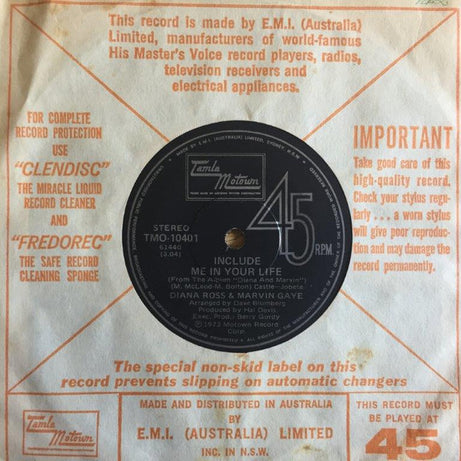 Diana Ross & Marvin Gaye : You Are Everything / Include Me In Your Life (7", Single)
