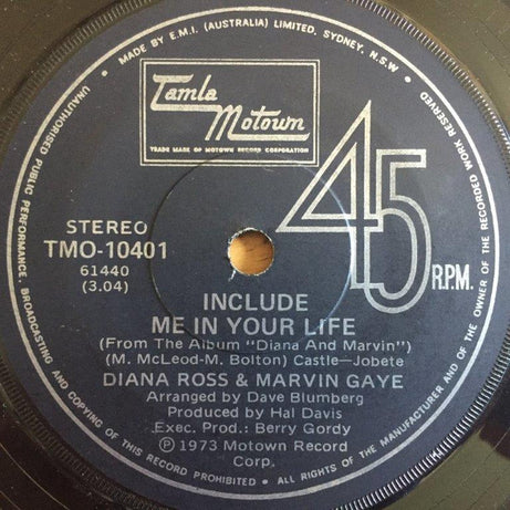 Diana Ross & Marvin Gaye : You Are Everything / Include Me In Your Life (7", Single)
