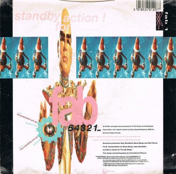 F.A.B. Featuring MC Parker : Thunderbirds Are Go (7", Single, Pap)