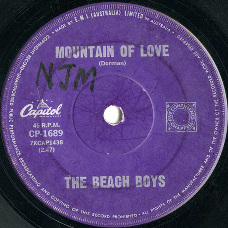 The Beach Boys : Then I Kissed Her (7", Single)