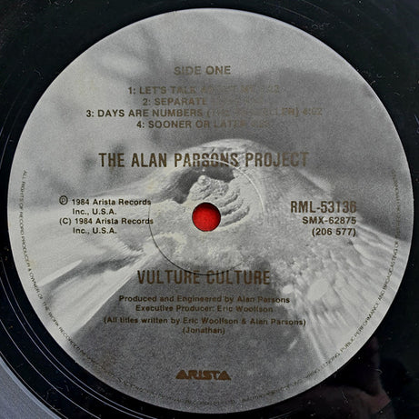 The Alan Parsons Project : Vulture Culture (LP, Album)