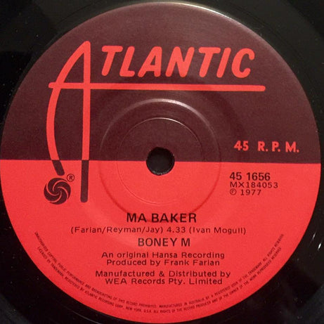 Boney M. : Ma Baker (7", Single)
