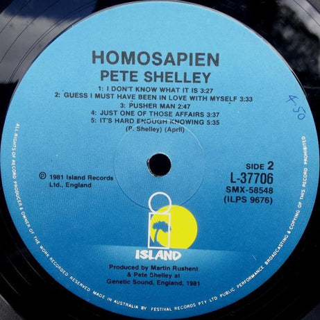 Pete Shelley : Homosapien (LP, Album)