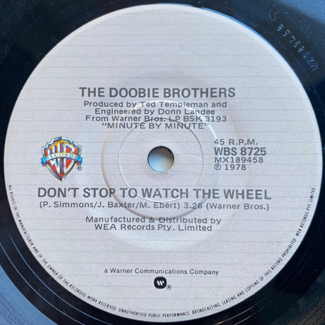 The Doobie Brothers : What A Fool Believes (7", Single)