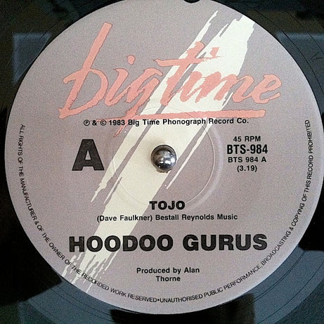 Hoodoo Gurus : Tojo (7", Single, RE)