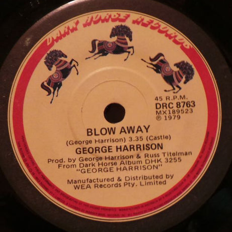 George Harrison : Blow Away (7", Single)