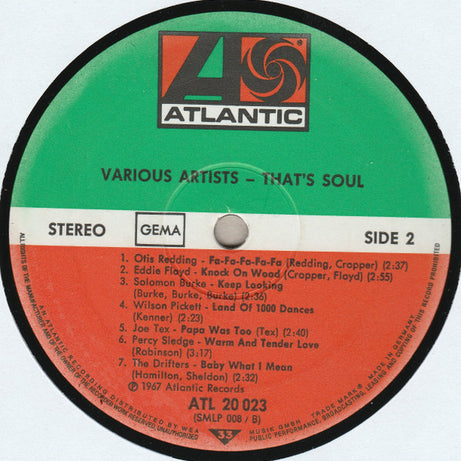 Various : That’s Soul (LP, Comp, RE)