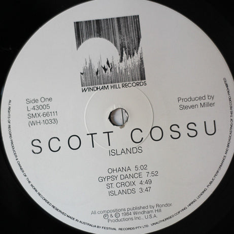 Scott Cossu : Islands (LP, Album)