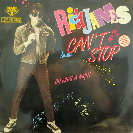 Rick James : Can't Stop (12", Maxi, Red)