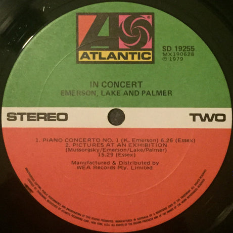 Emerson, Lake & Palmer : In Concert (LP, Album)