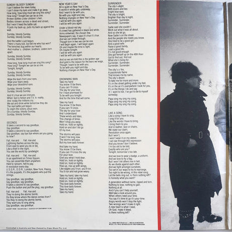 U2 : War (LP, Album)