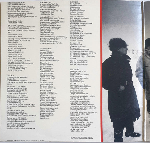 U2 : War (LP, Album)