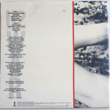 U2 : War (LP, Album)
