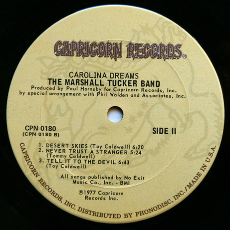 The Marshall Tucker Band : Carolina Dreams (LP, Album, RE, RP, Gat)