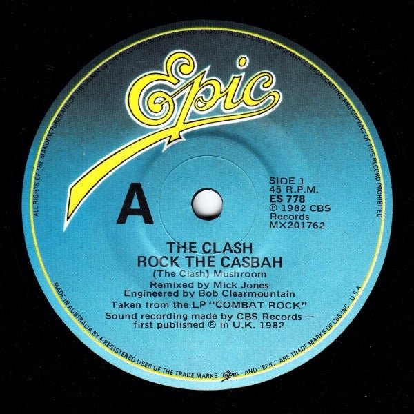 The Clash : Rock The Casbah (7", Single)