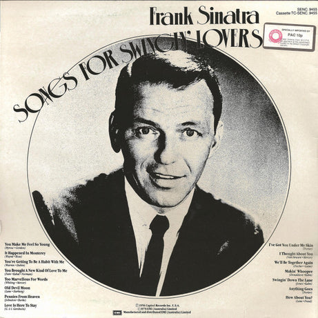 Frank Sinatra : Songs For Swingin' Lovers (LP, Album, RE)
