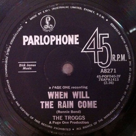 The Troggs : Love Is All Around (7", Single)