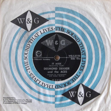 Desmond Dekker & The Aces : It Miek / My Precious Love (7", Single)