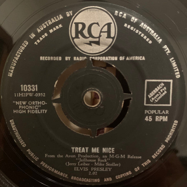 Elvis Presley : Jailhouse Rock (7", Single)