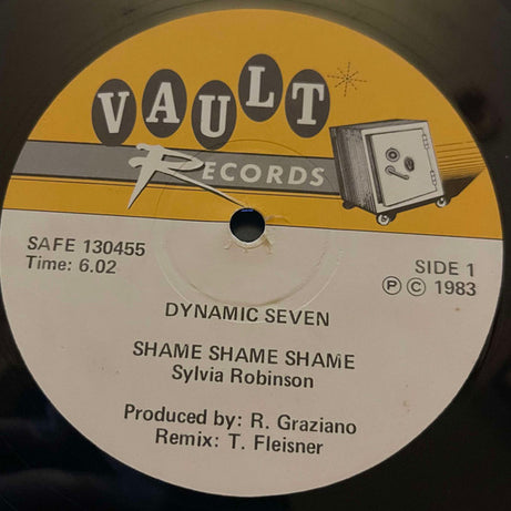 Dynamic Seven : Shame Shame Shame (12", Single)