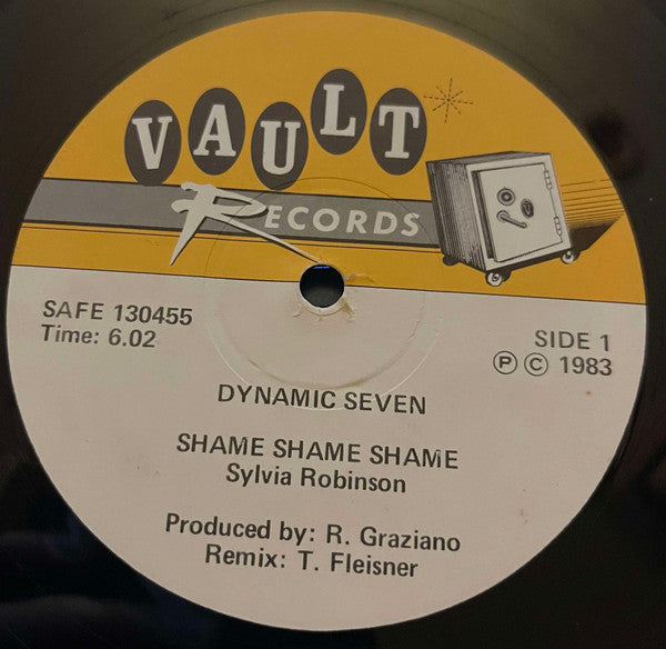 Dynamic Seven : Shame Shame Shame (12", Single)