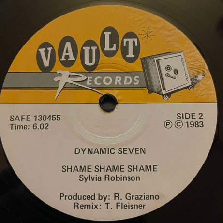 Dynamic Seven : Shame Shame Shame (12", Single)
