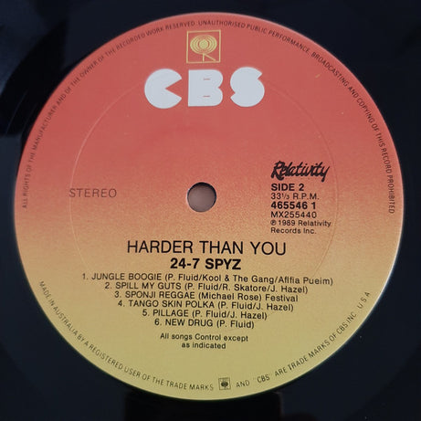 24-7 Spyz : Harder Than You (LP, Album)