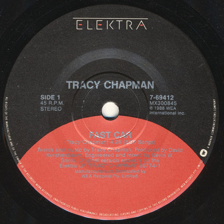 Tracy Chapman : Fast Car (7", Single)