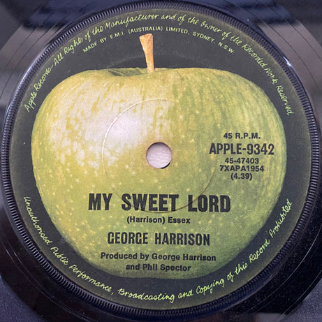 George Harrison : My Sweet Lord (7", Single)