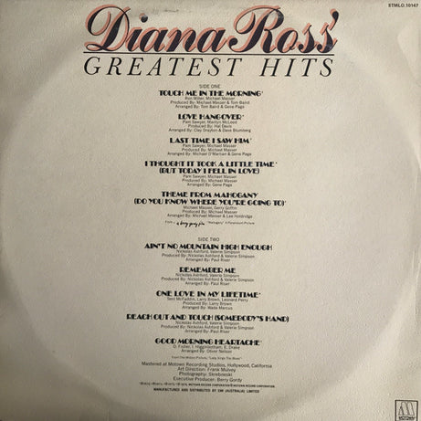 Diana Ross : Diana Ross' Greatest Hits (LP, Comp)