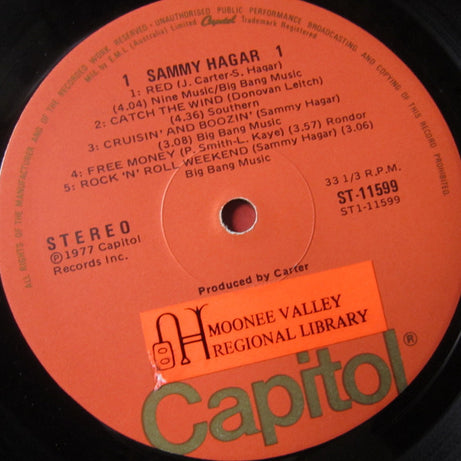 Sammy Hagar : Sammy Hagar (LP, Album)