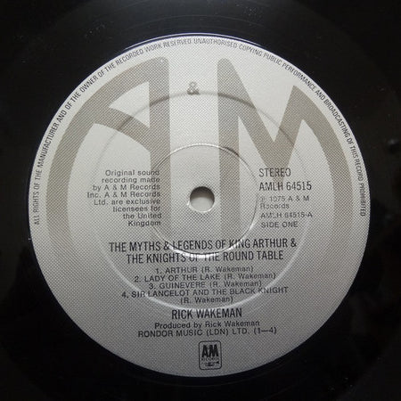 Rick Wakeman : The Myths And Legends Of King Arthur And The Knights Of The Round Table (LP, Album, Gat)