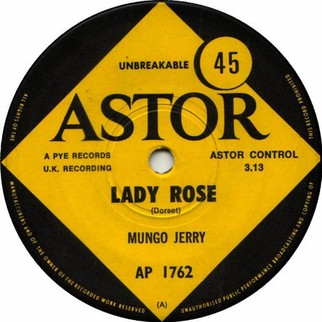 Mungo Jerry : Lady Rose (7", Single)