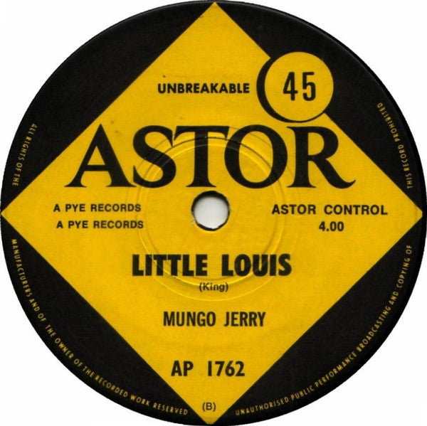 Mungo Jerry : Lady Rose (7", Single)