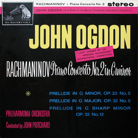 John Ogdon, Sergei Vasilyevich Rachmaninoff, Philharmonia Orchestra Conducted By John Pritchard : Piano Concerto No.2 In C Minor (LP)