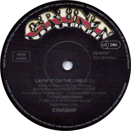 Starship (2) : Nothing's Gonna Stop Us Now (7", Single)