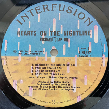 Richard Clapton : Hearts On The Nightline (LP, Album)