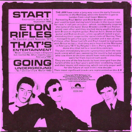 The Jam : 4 Side Affects (12", EP)