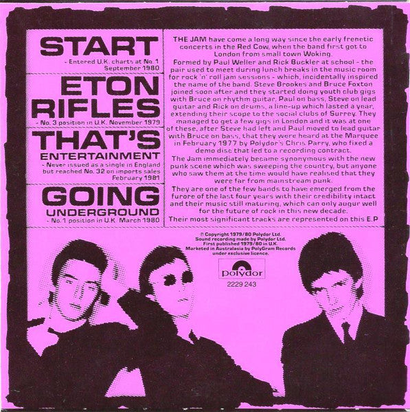 The Jam : 4 Side Affects (12", EP)