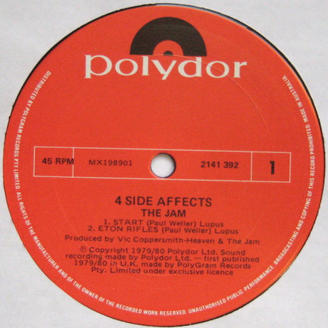 The Jam : 4 Side Affects (12", EP)