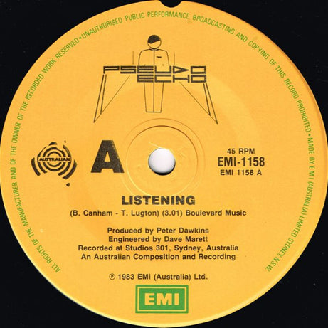 Pseudo Echo : Listening (7", Single)