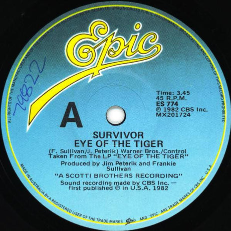 Survivor : Eye Of The Tiger (7", Single)