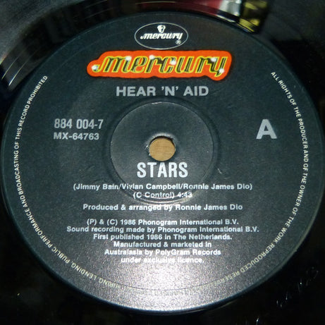 Hear'n Aid : Stars (7", Single)