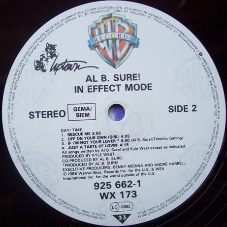 Al B. Sure! : In Effect Mode (LP, Album)
